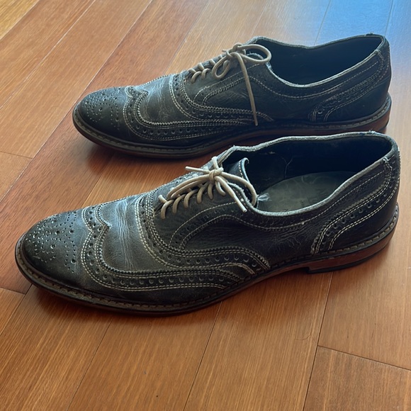 Allen Edmonds Neumok Wingtip Oxford Gray Green - Picture 3 of 6